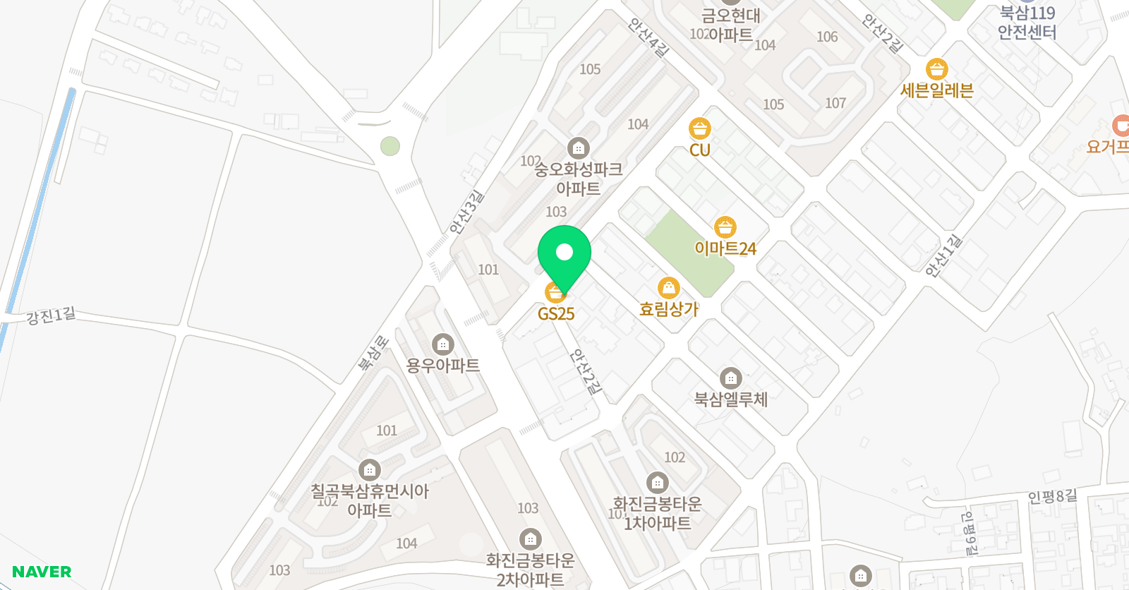 멘토링 영어전문학원 위치