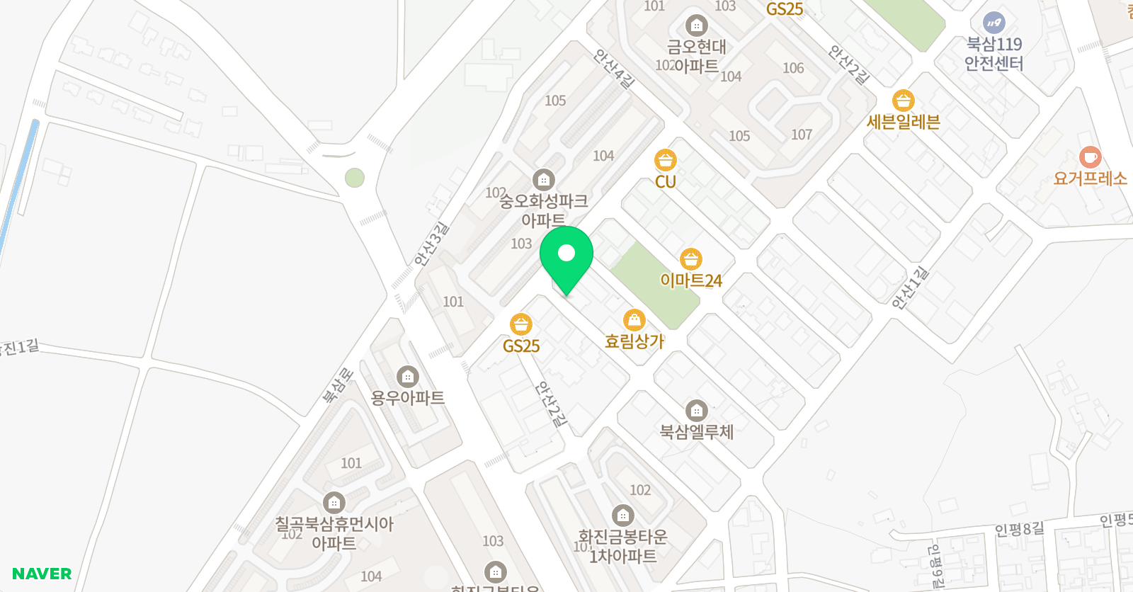 아이엠 미술학원 북삼점 위치