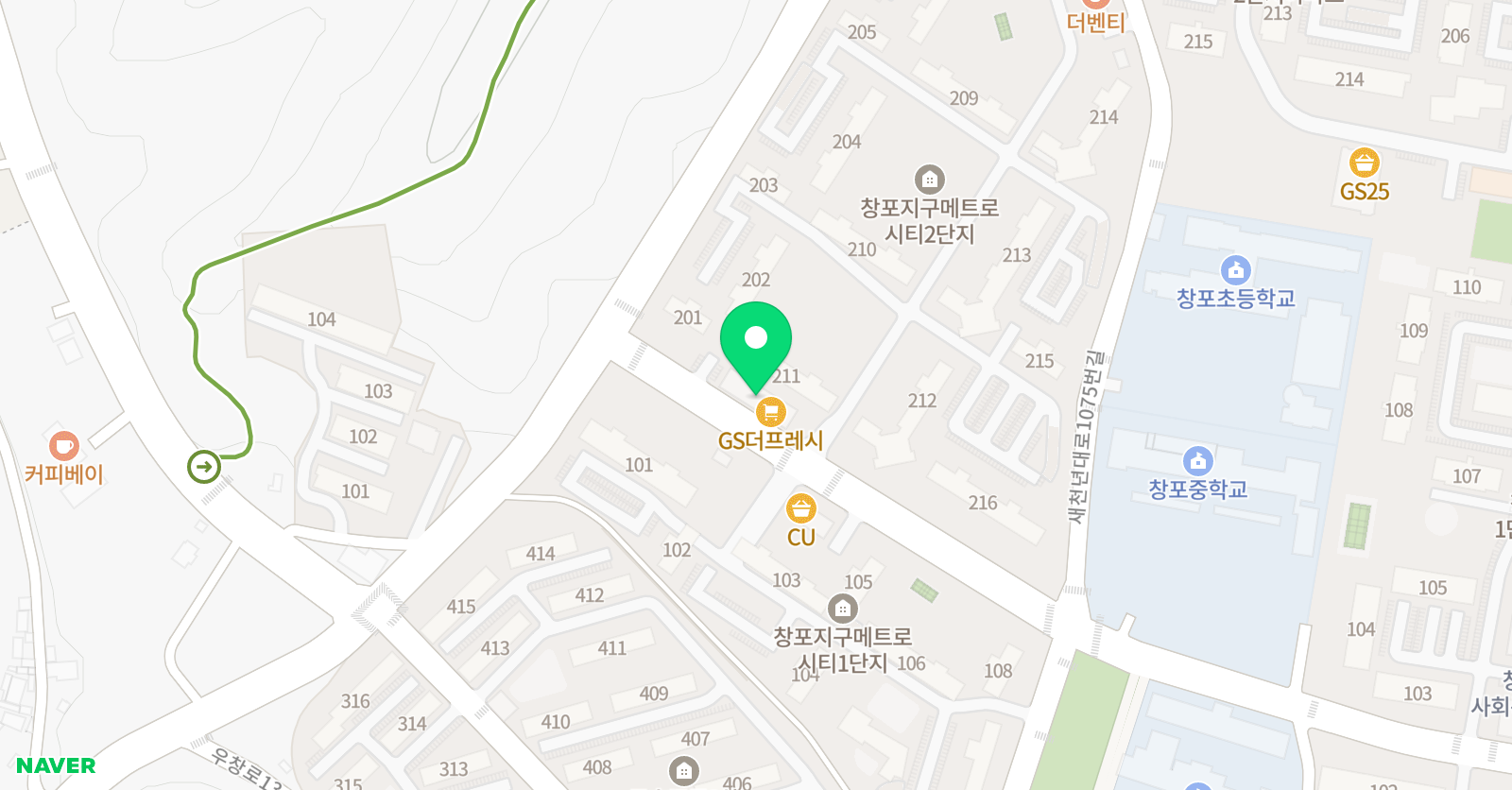 씨투엠 메트로 수학학원 위치