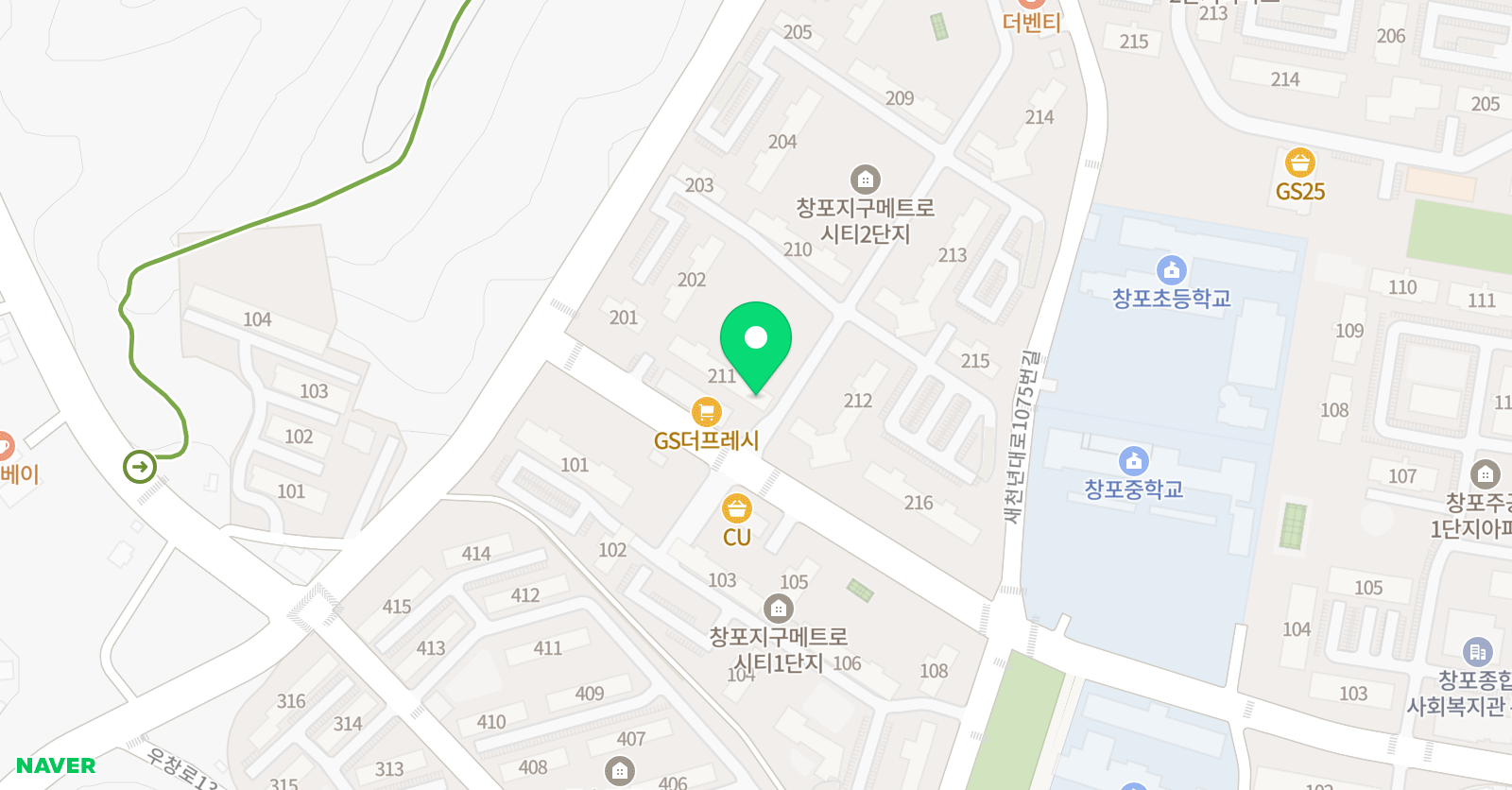 푸르넷 공부방 조영미공부방 위치