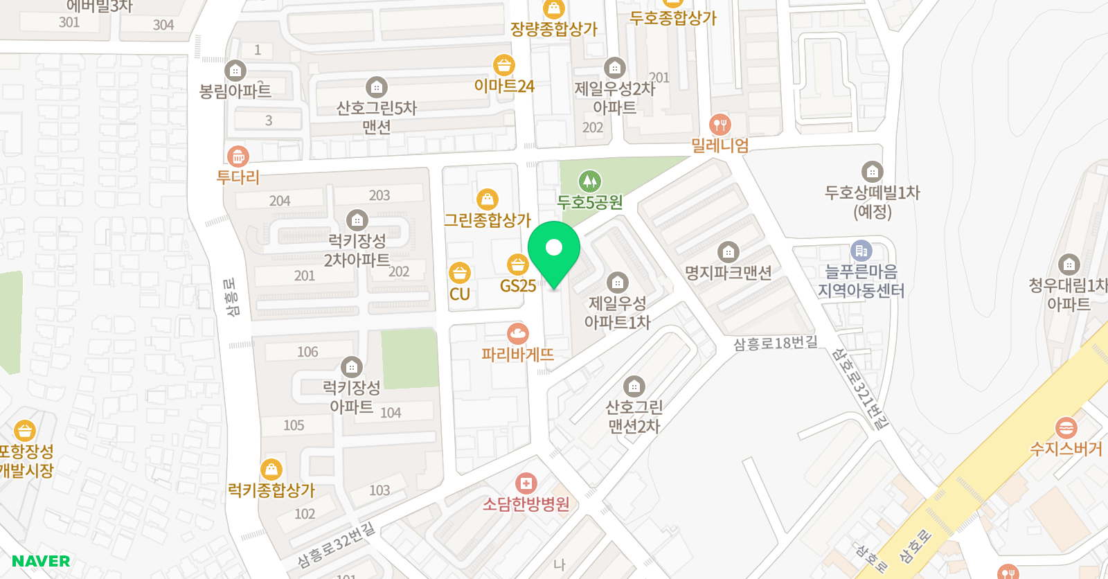 와와 학습코칭센터 두호점 위치