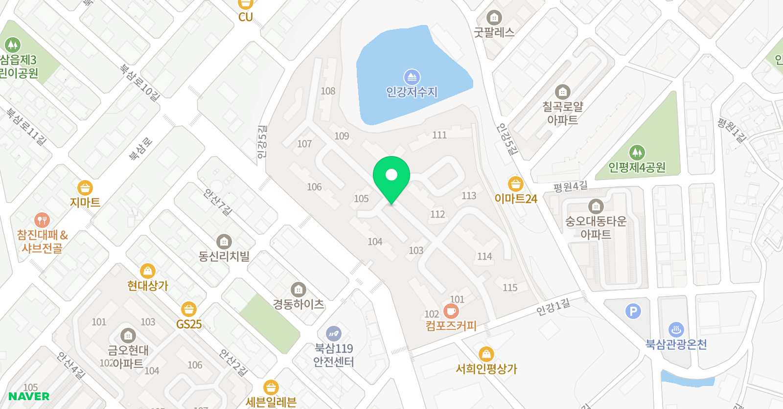 셀파우 등생교실 북삼서희교실 위치