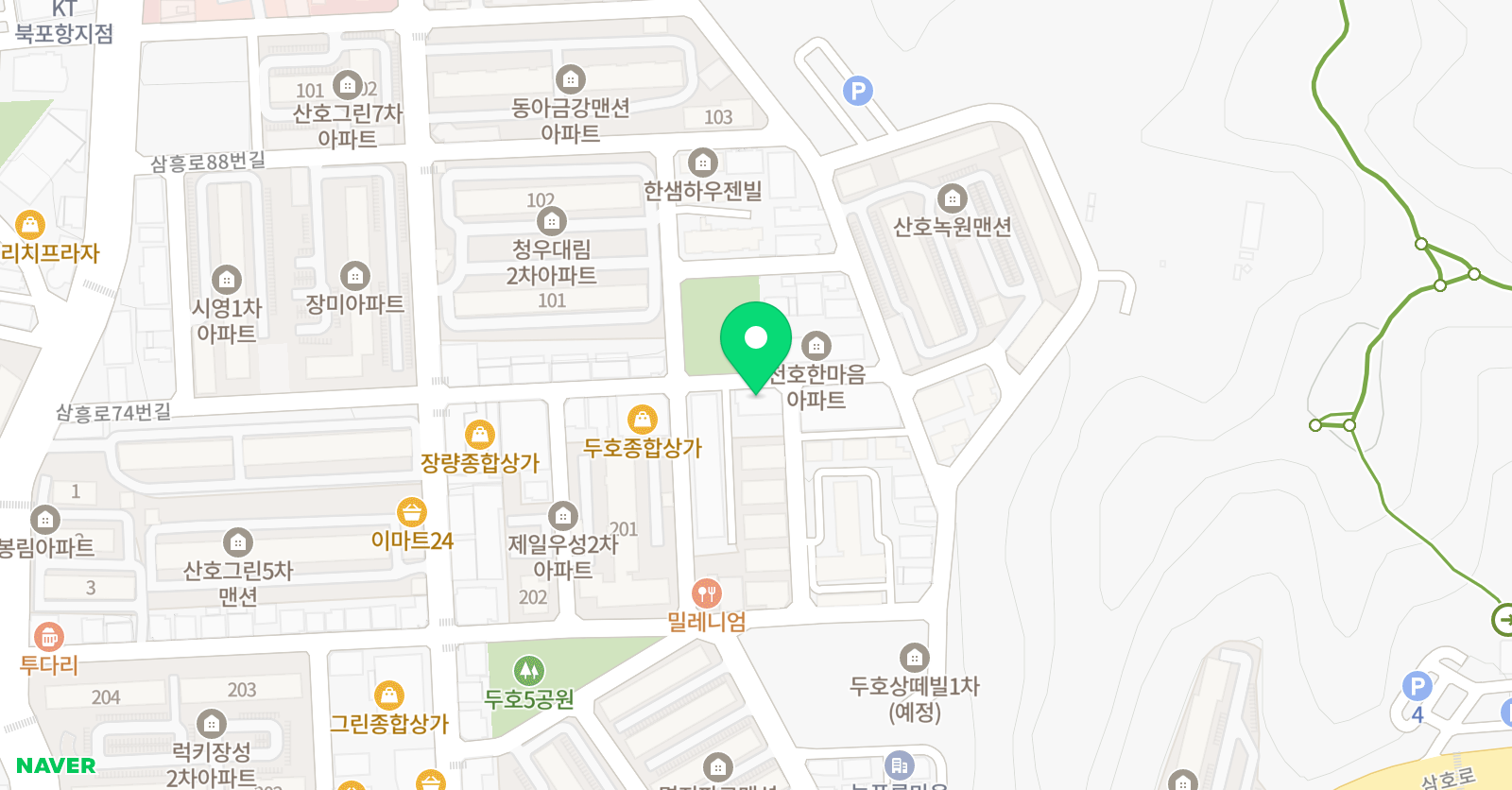 블랙벨트 태권도장 위치