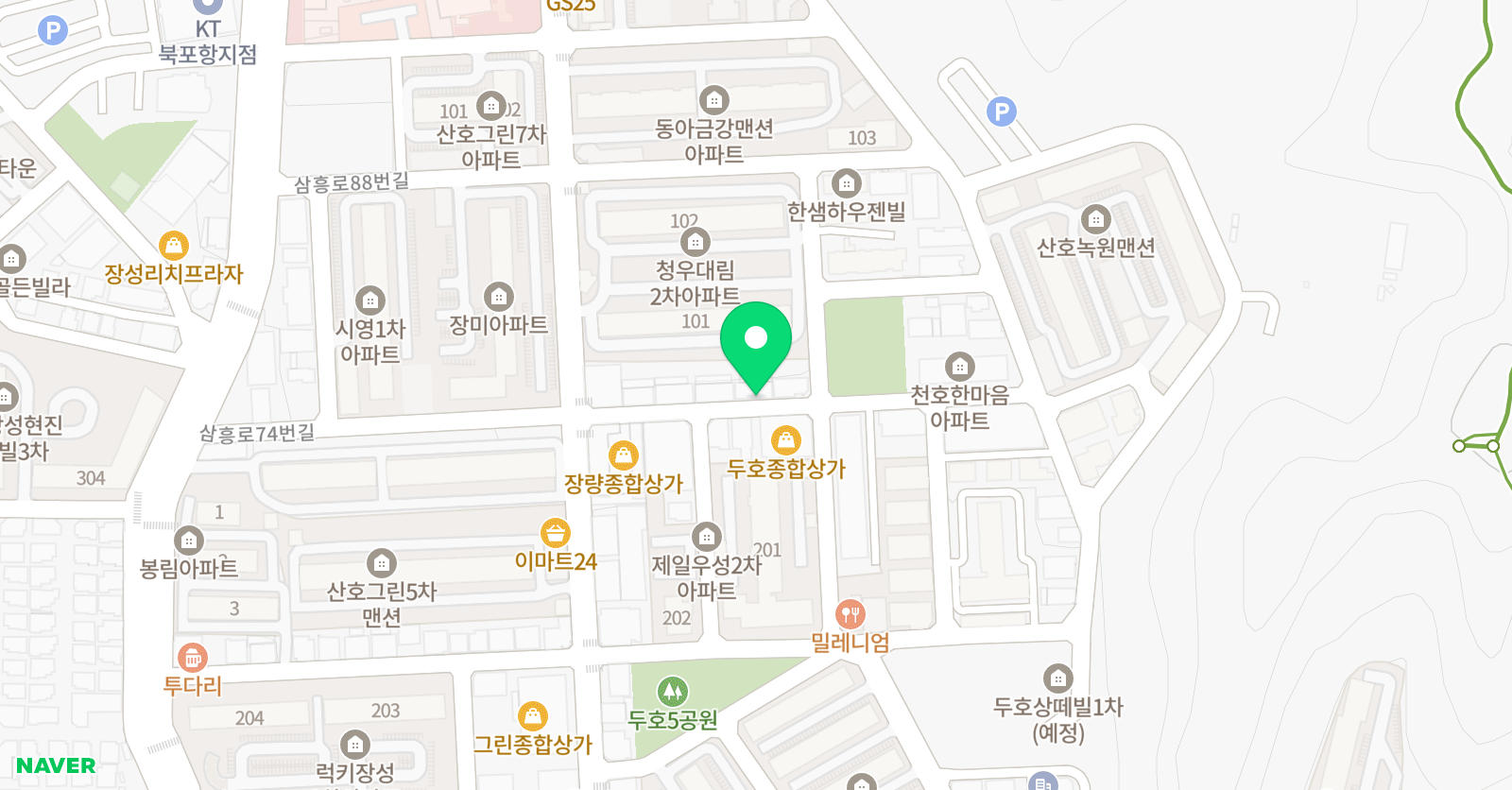 잉글리시아이 영어수학학원 장량학원 위치