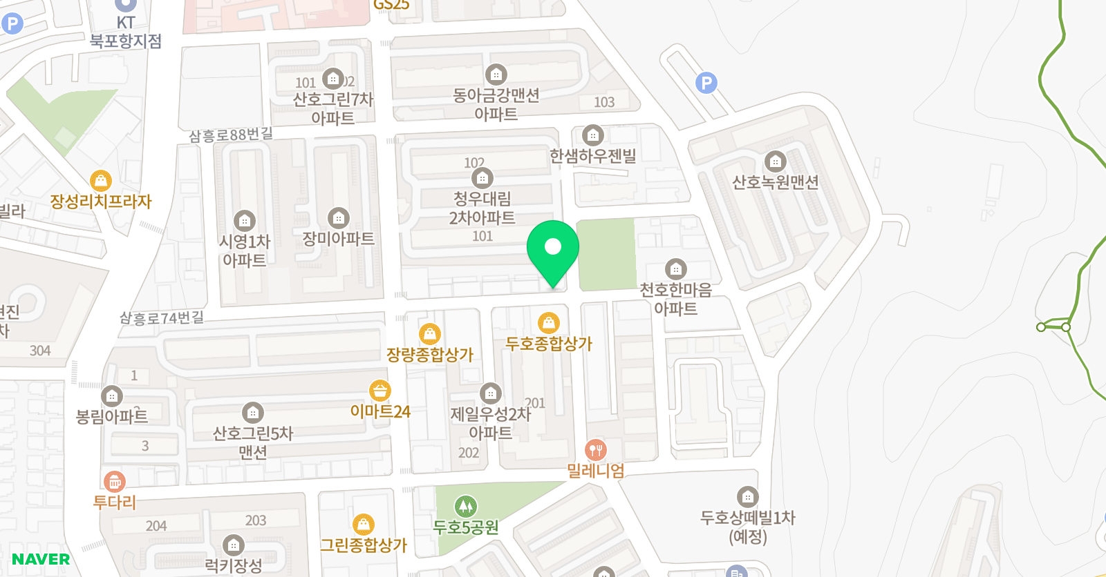 에듀엠 입시단과학원 위치