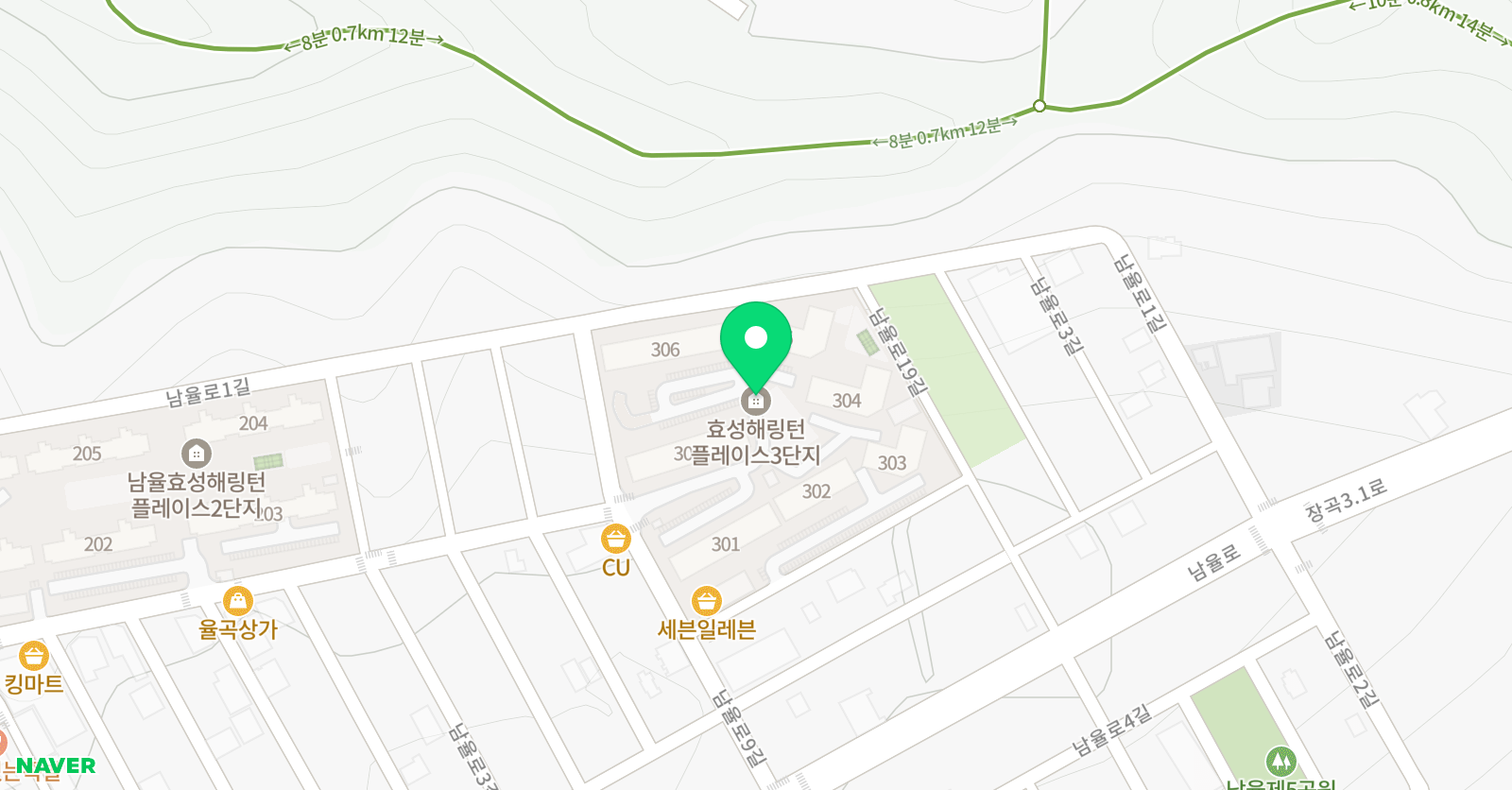 지니스터디 수학공부방 석적효성 위치