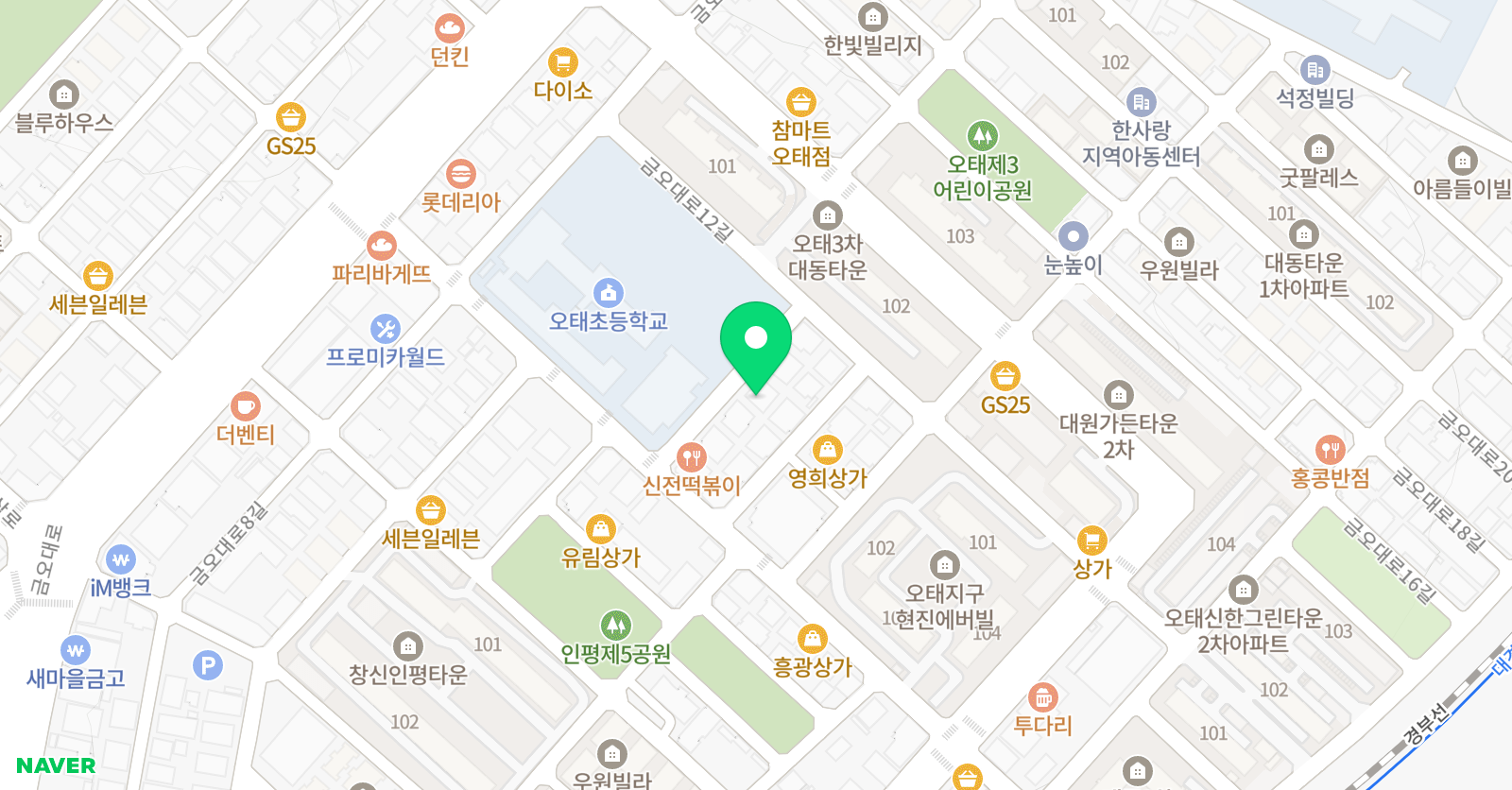제일 태권도 위치