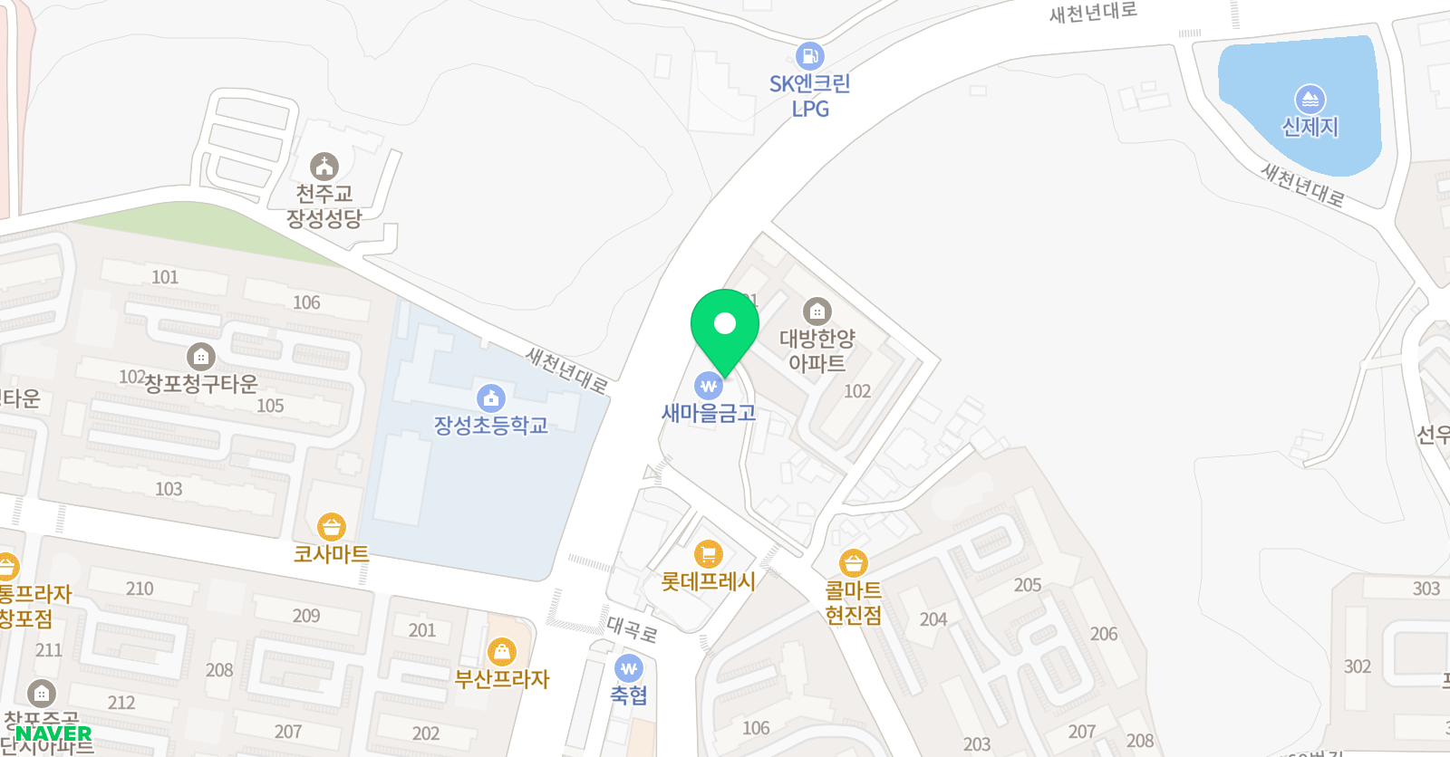 아쿠아키즈&스포키즈 위치