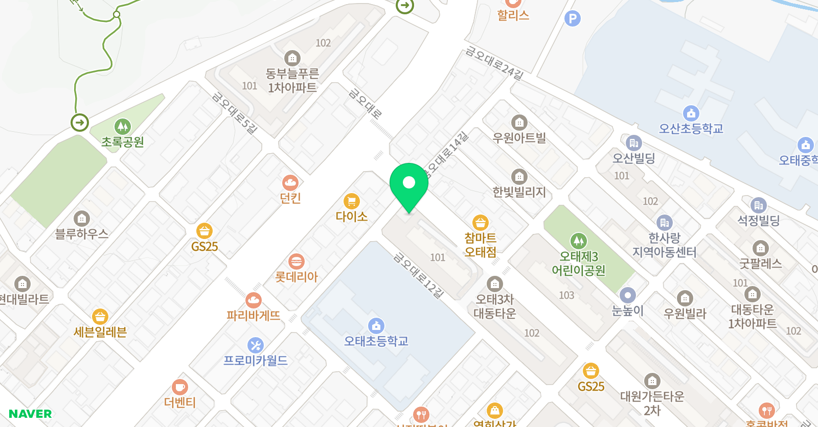 레인보우 음악학원 위치