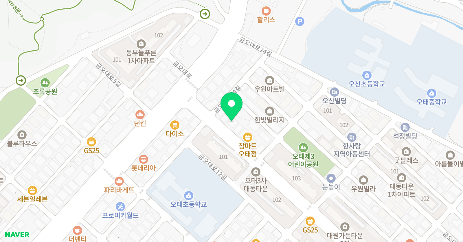 연세아이네트 오태캠퍼스 위치