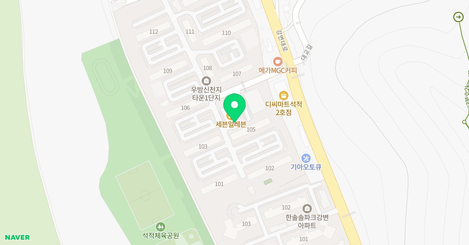 3030영어 칠곡러닝센터 위치