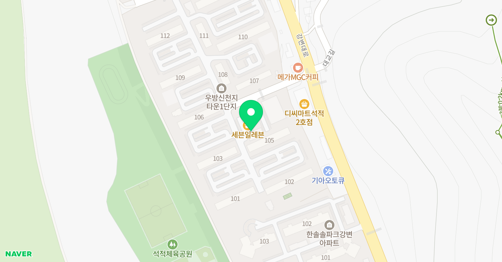 빨간펜 수학의달인 석적우방신천지점 위치