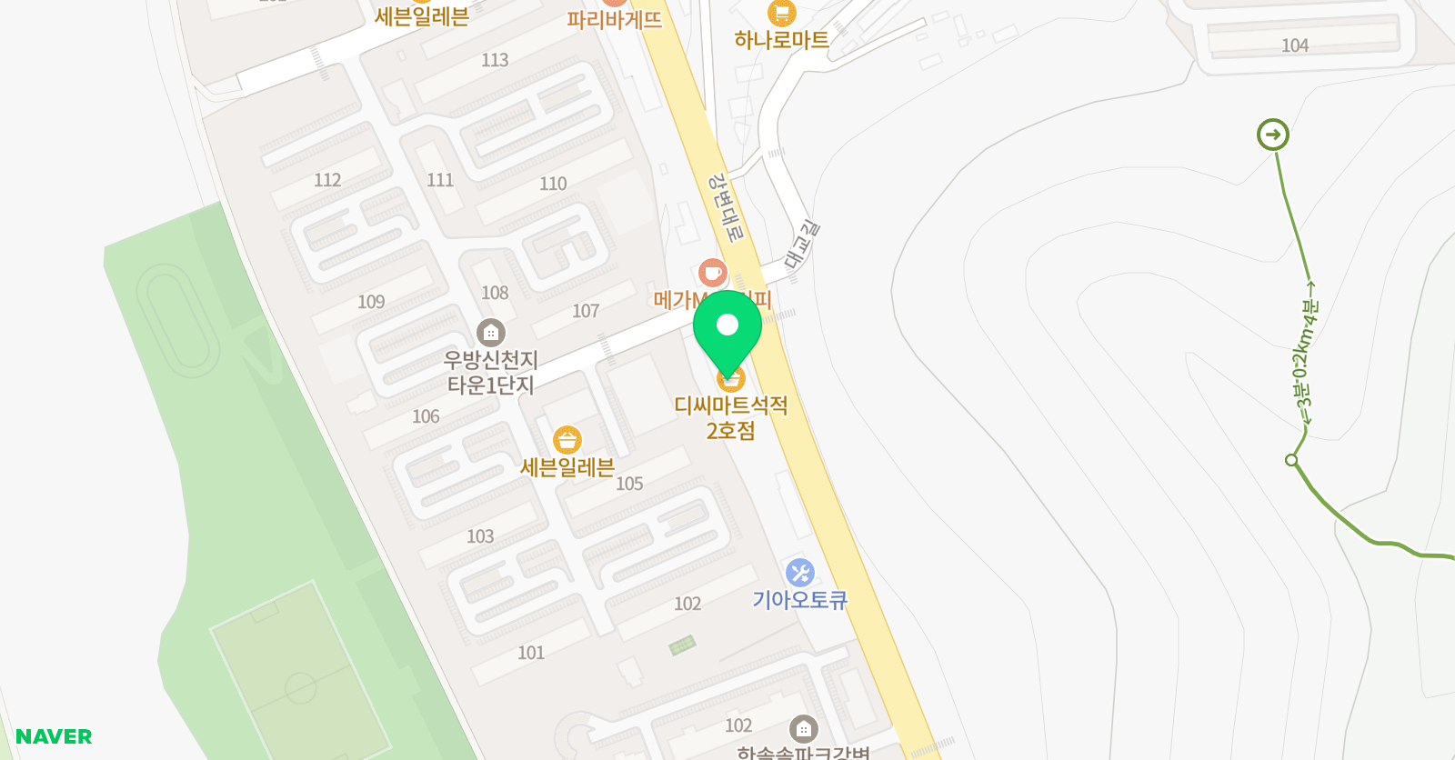 아트스타 미술학원 석적점 위치