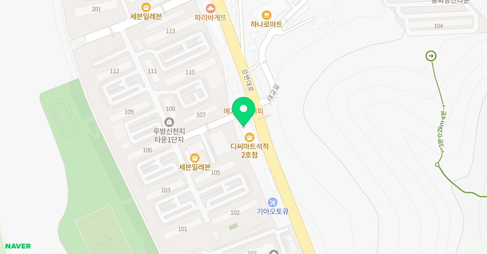 신나는 음악미술학원 위치