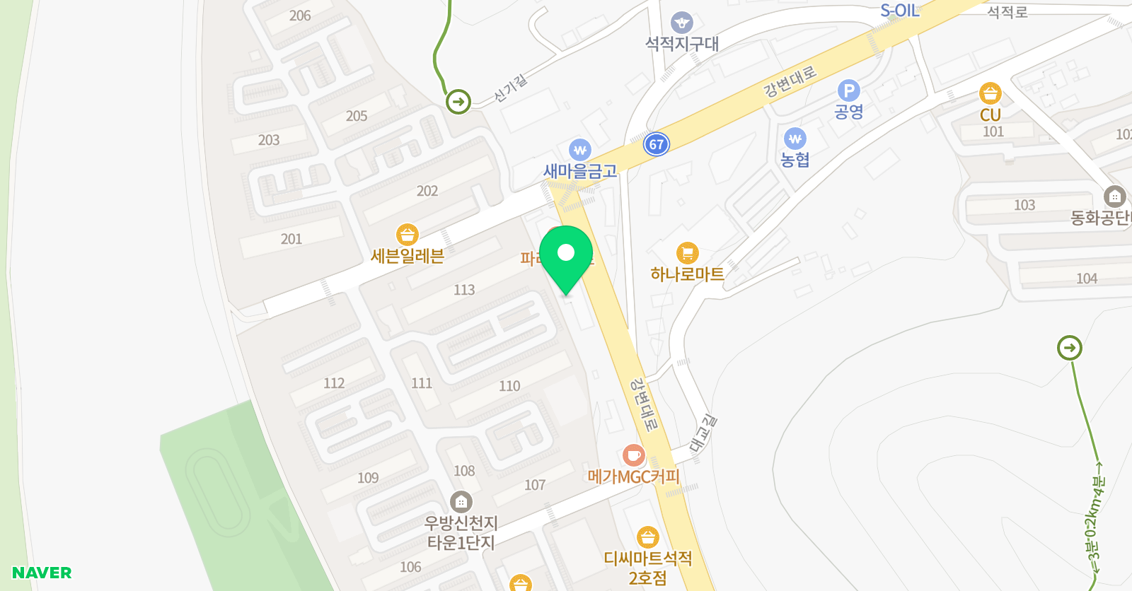 체르또 입시학원 석적캠퍼스 위치
