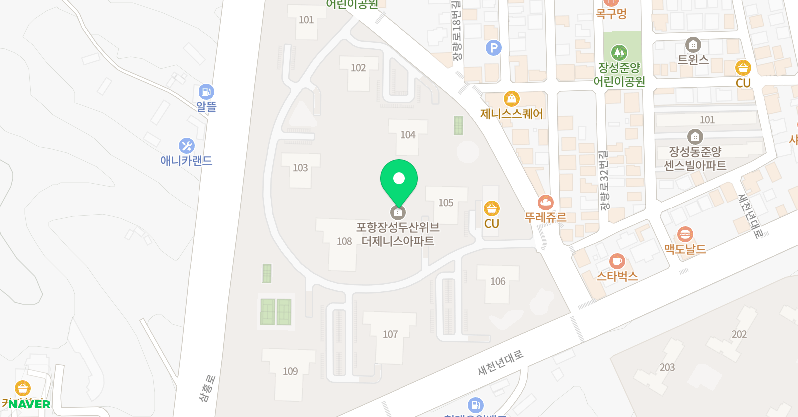 제니스 학원 위치