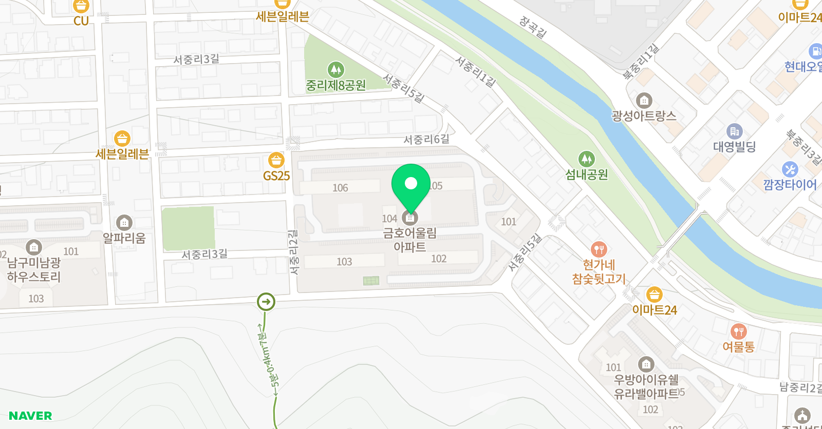 석적 이룸 학원 위치