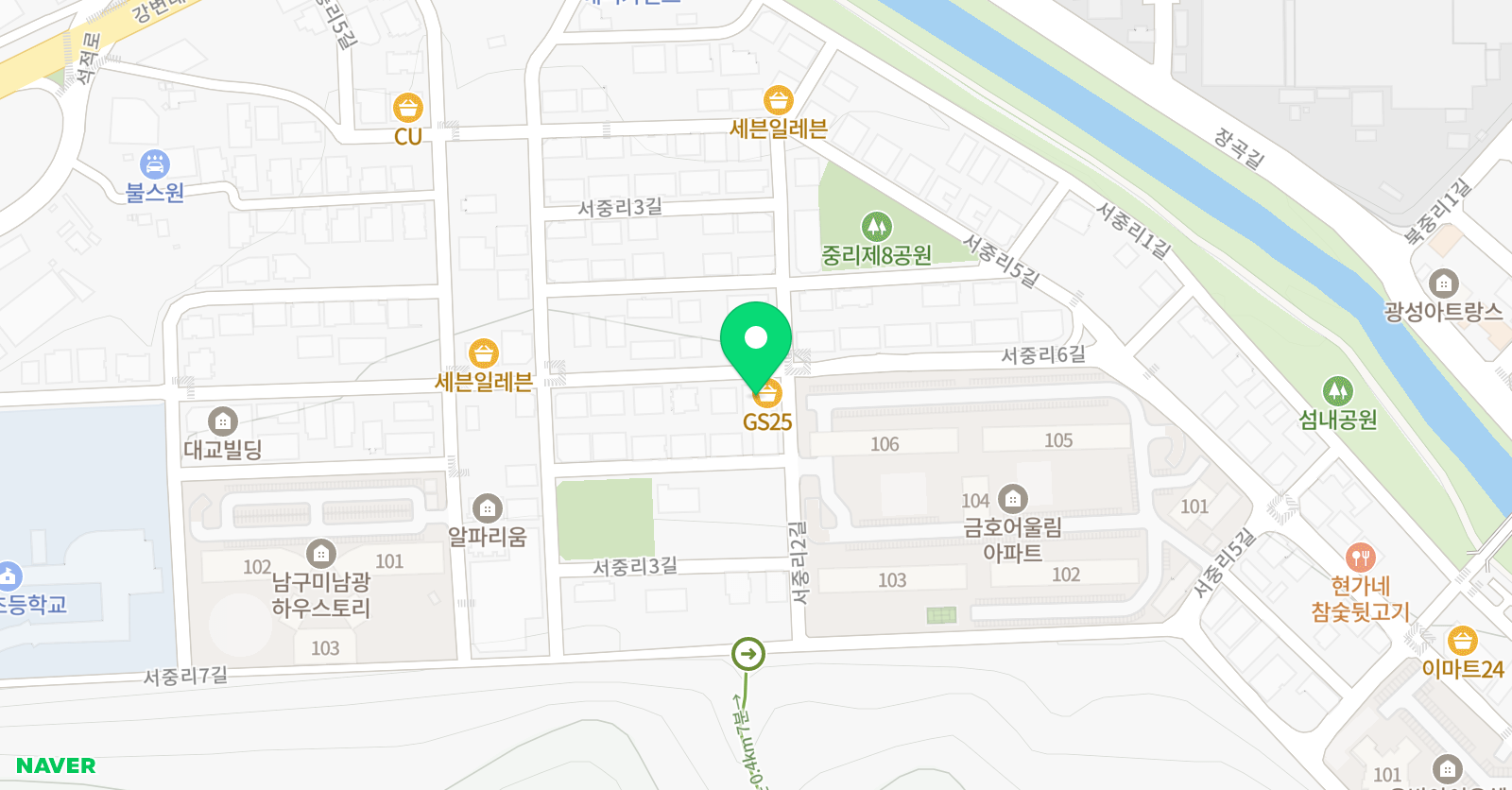 더뮤즈 음악학원 위치