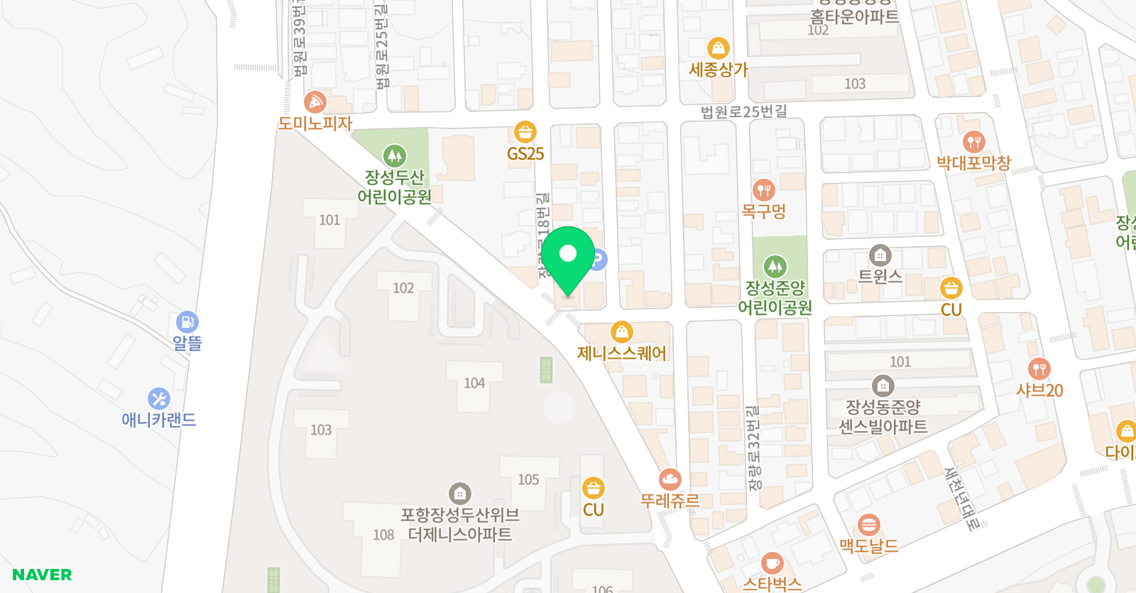 글정원 전문독서논술학원 위치