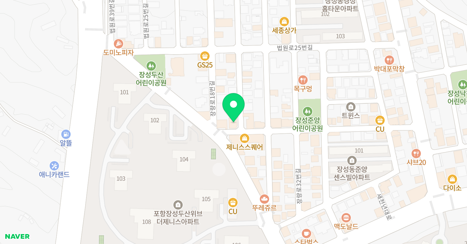 리드인 독서논술학원 두산위브점 위치