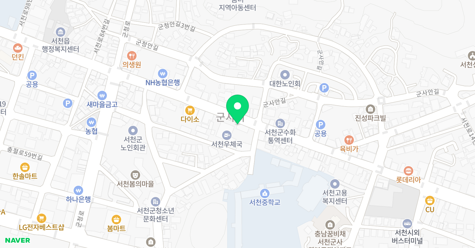 으뜸 학원 위치