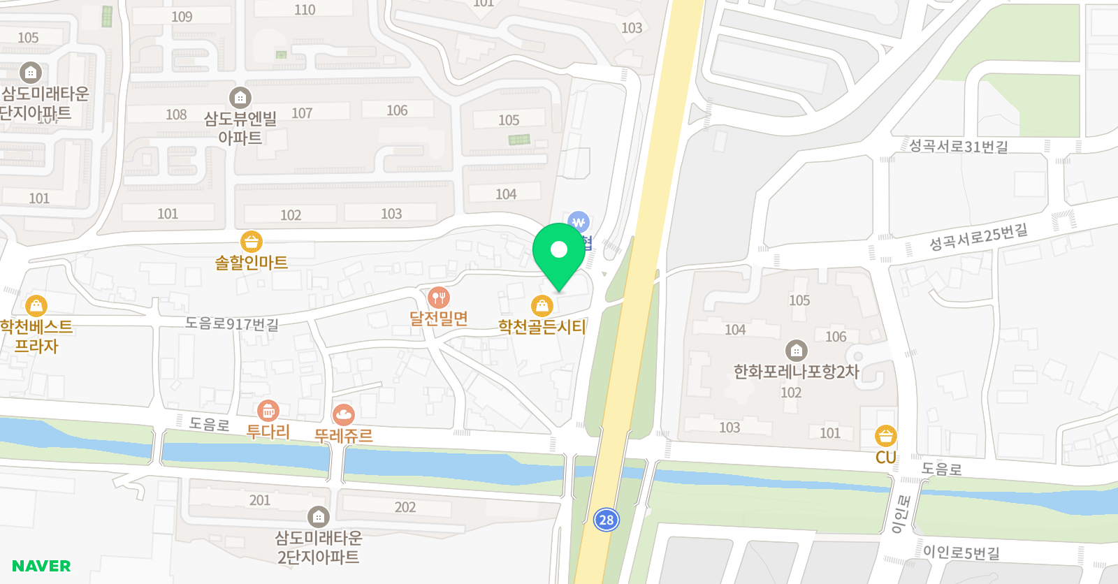 한우리독서토론논술 포항흥해학천독서교실 위치
