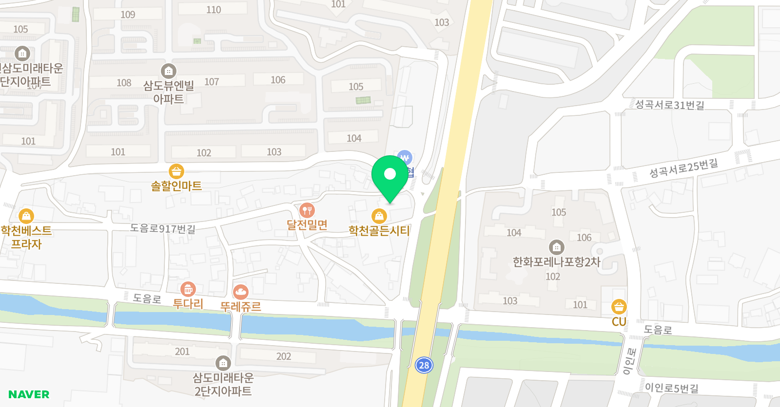 점프파이어 줄넘기클럽 학천점 위치