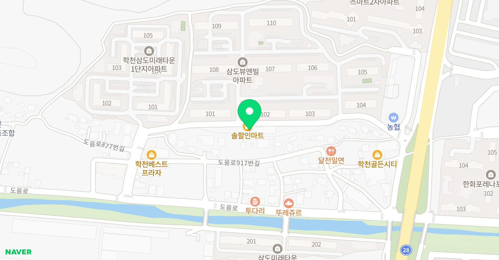 아이러브물감숲 미술학원 위치