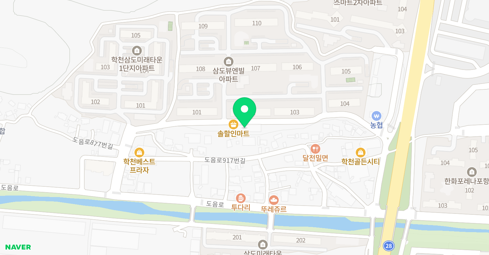 아이스크림 홈런 학습센터 달전삼도 지점 위치