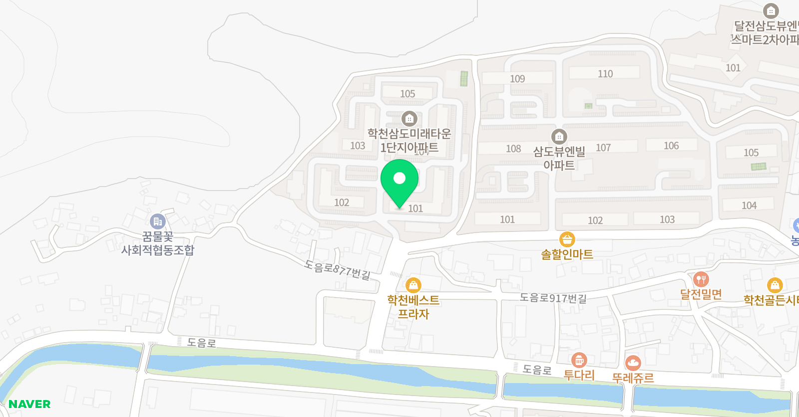윤선생우리집앞 영어교실 포항학천 영어공부방 위치