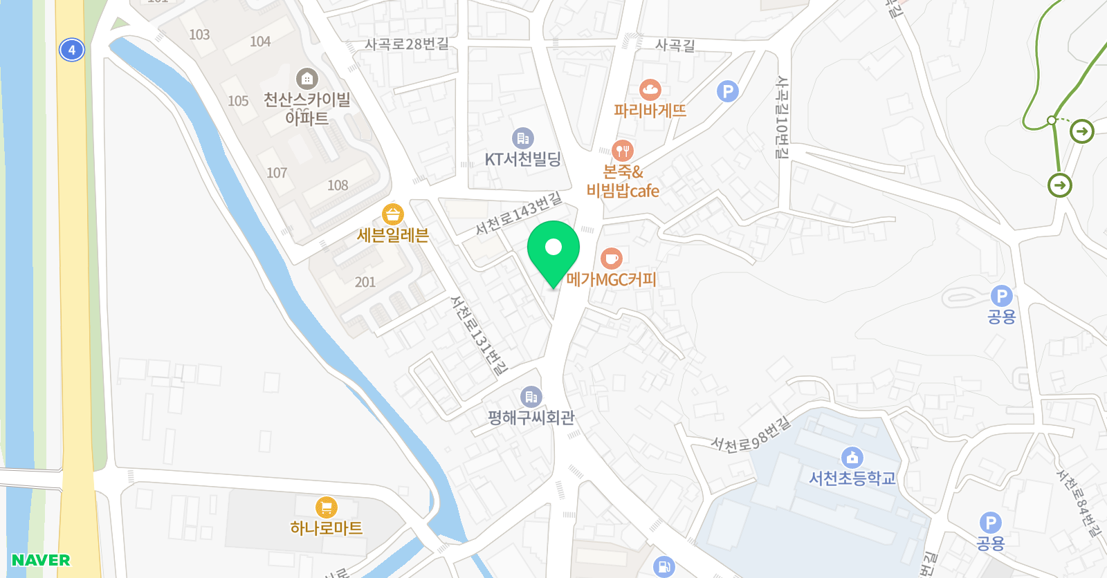 대독쎈 수학전문학원 위치