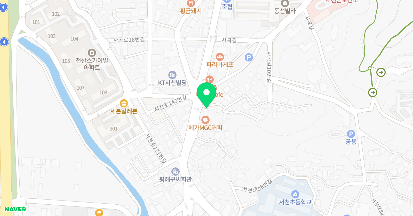 윤선생 IGSE 아카데미 서천중앙학원 위치
