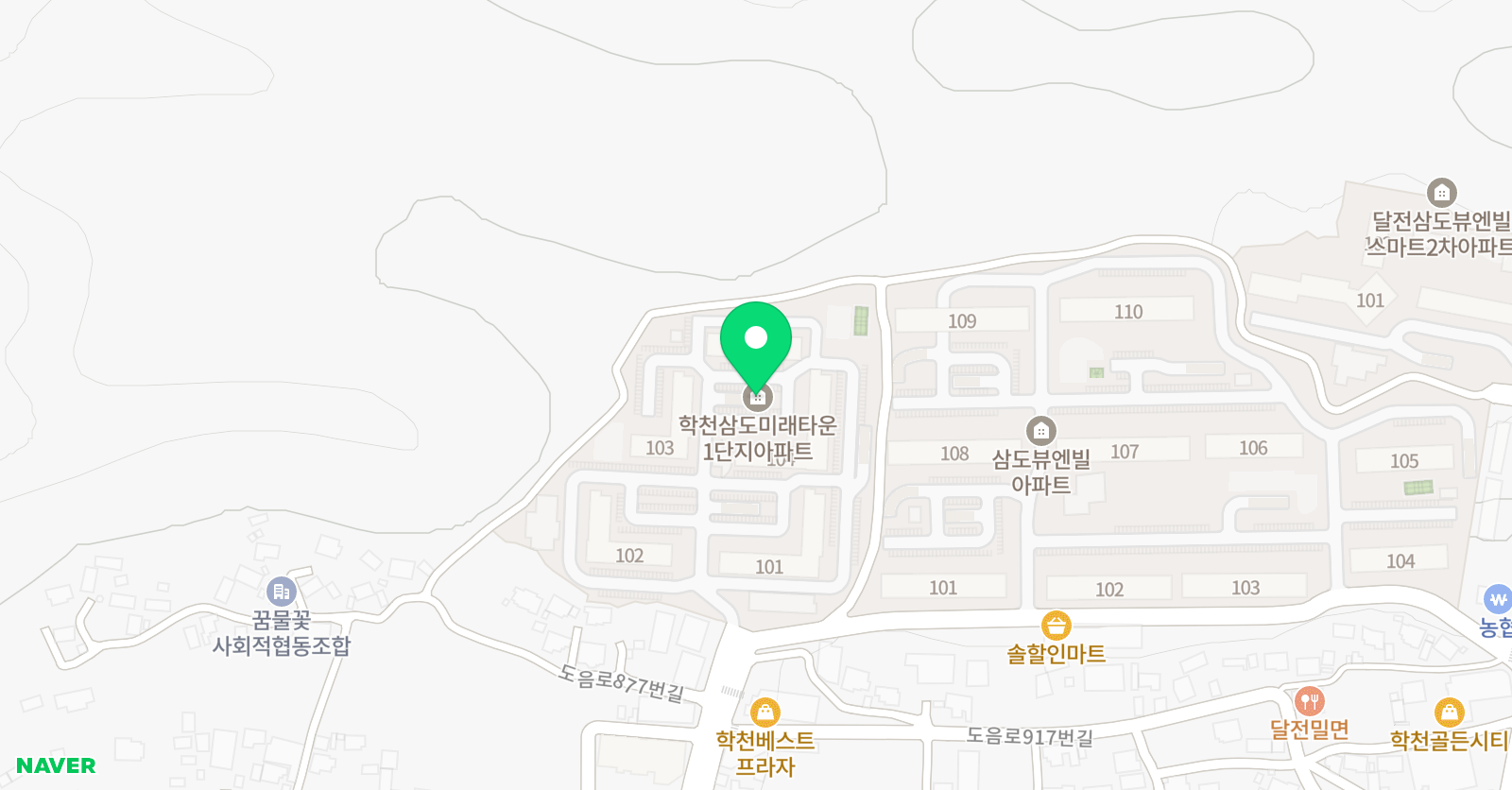 푸르넷 학원 위치