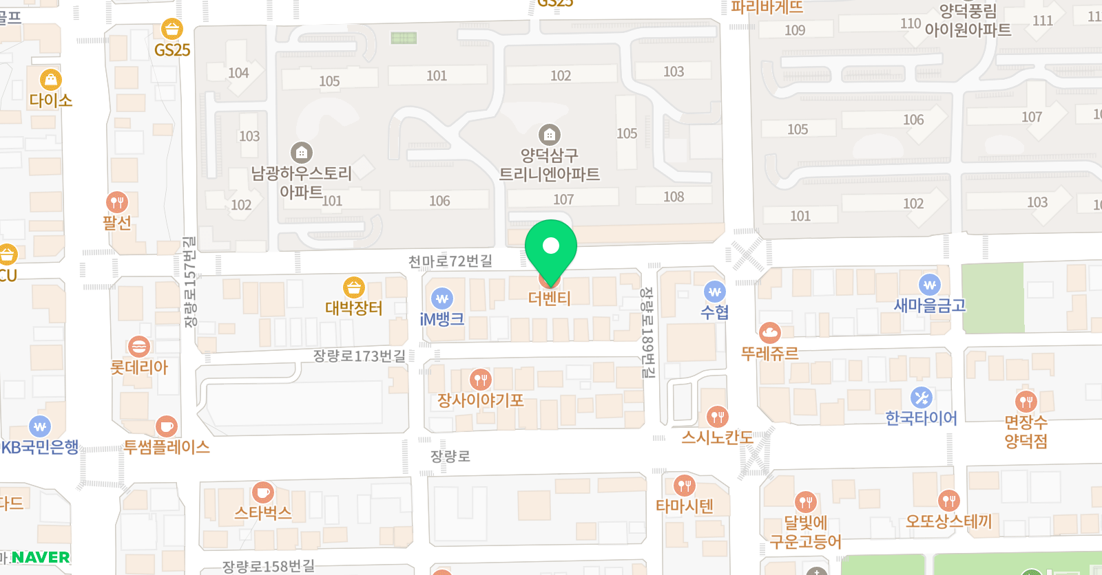 양덕엑츠 어학원 위치
