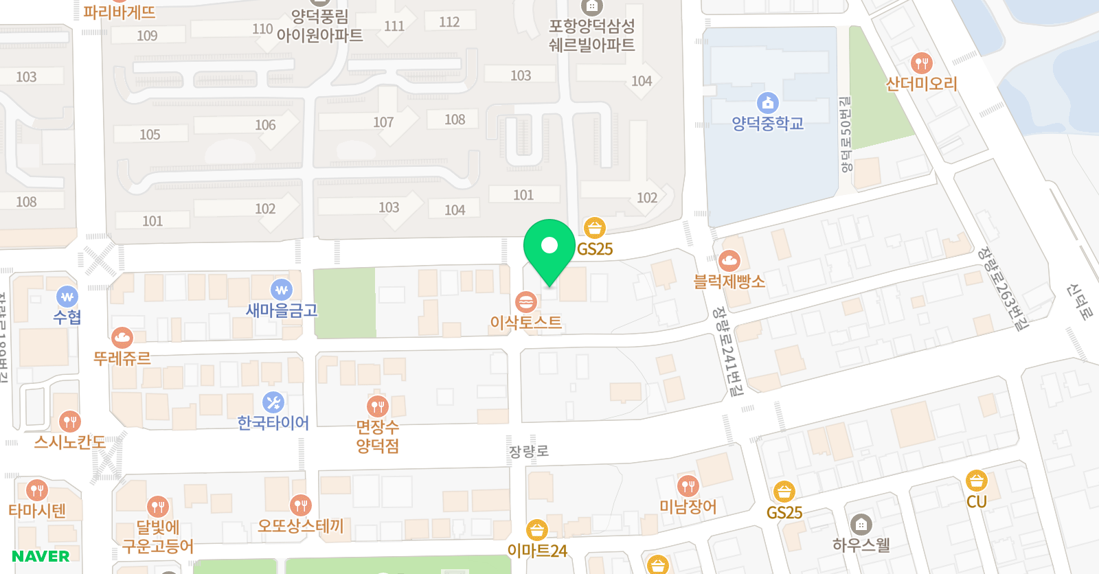 원뮤직 음악학원 위치