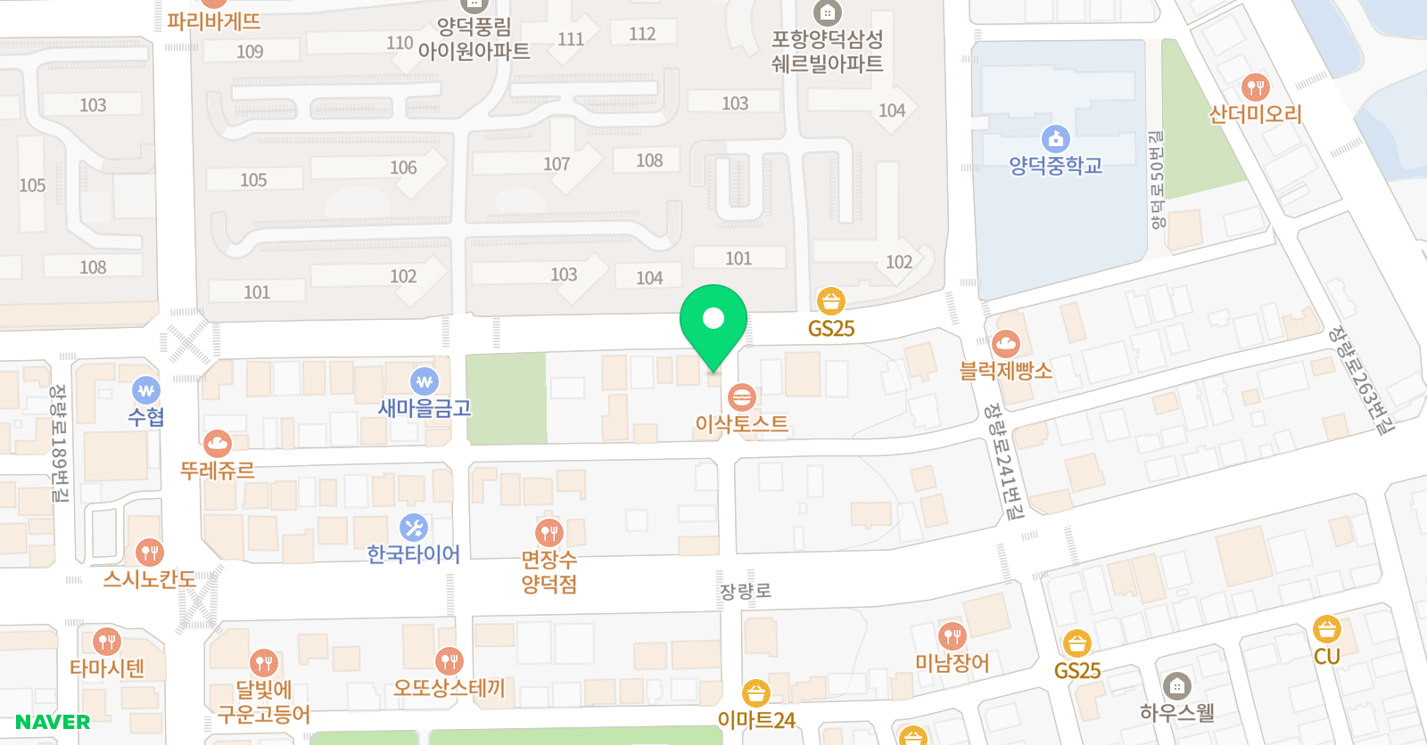 로봇과학클럽 포항점 위치