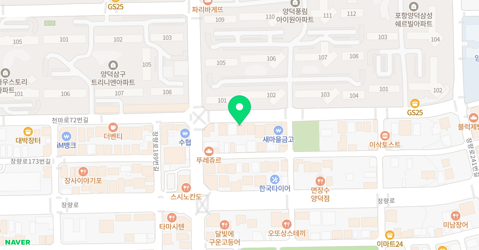 엠베스트SE 포항양덕점 위치