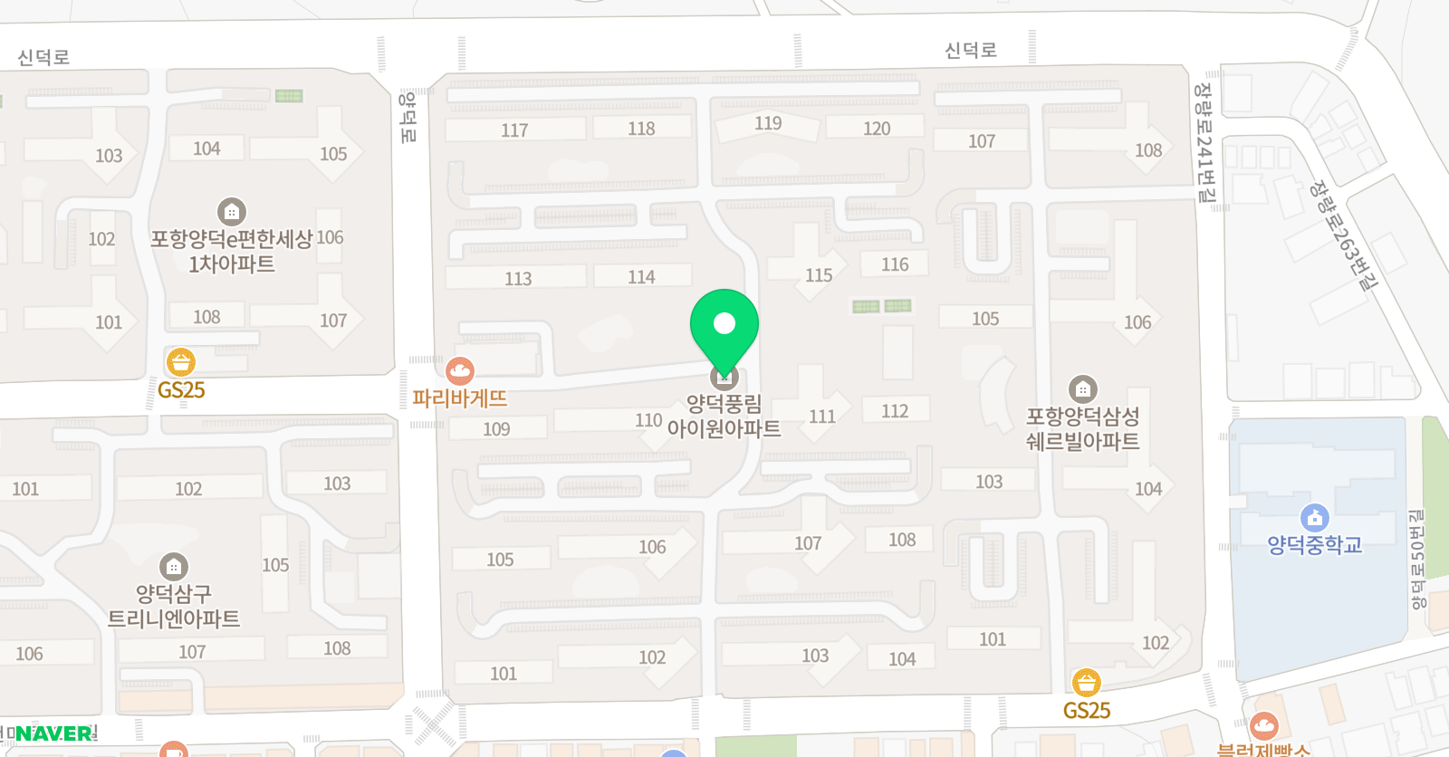 스마트해법 수학 양덕풍림아이원1호점 위치