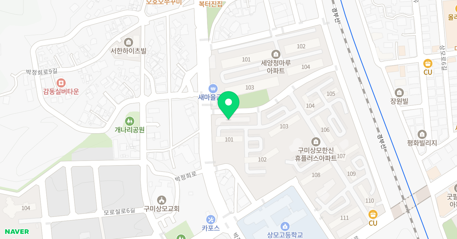 윤선생 우리집앞 영어교실 상모한신 영어교습소 위치