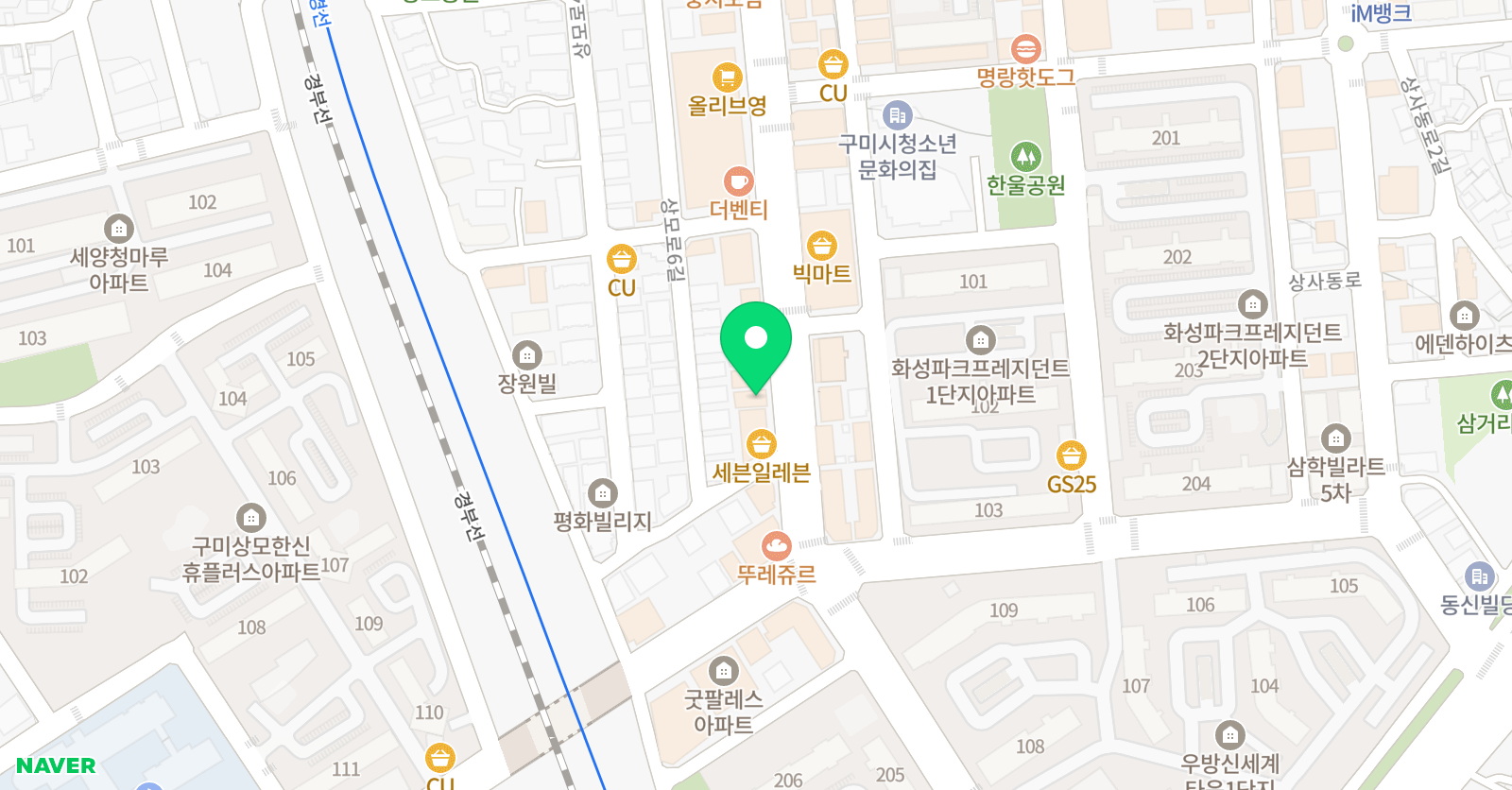 용문 학원 위치