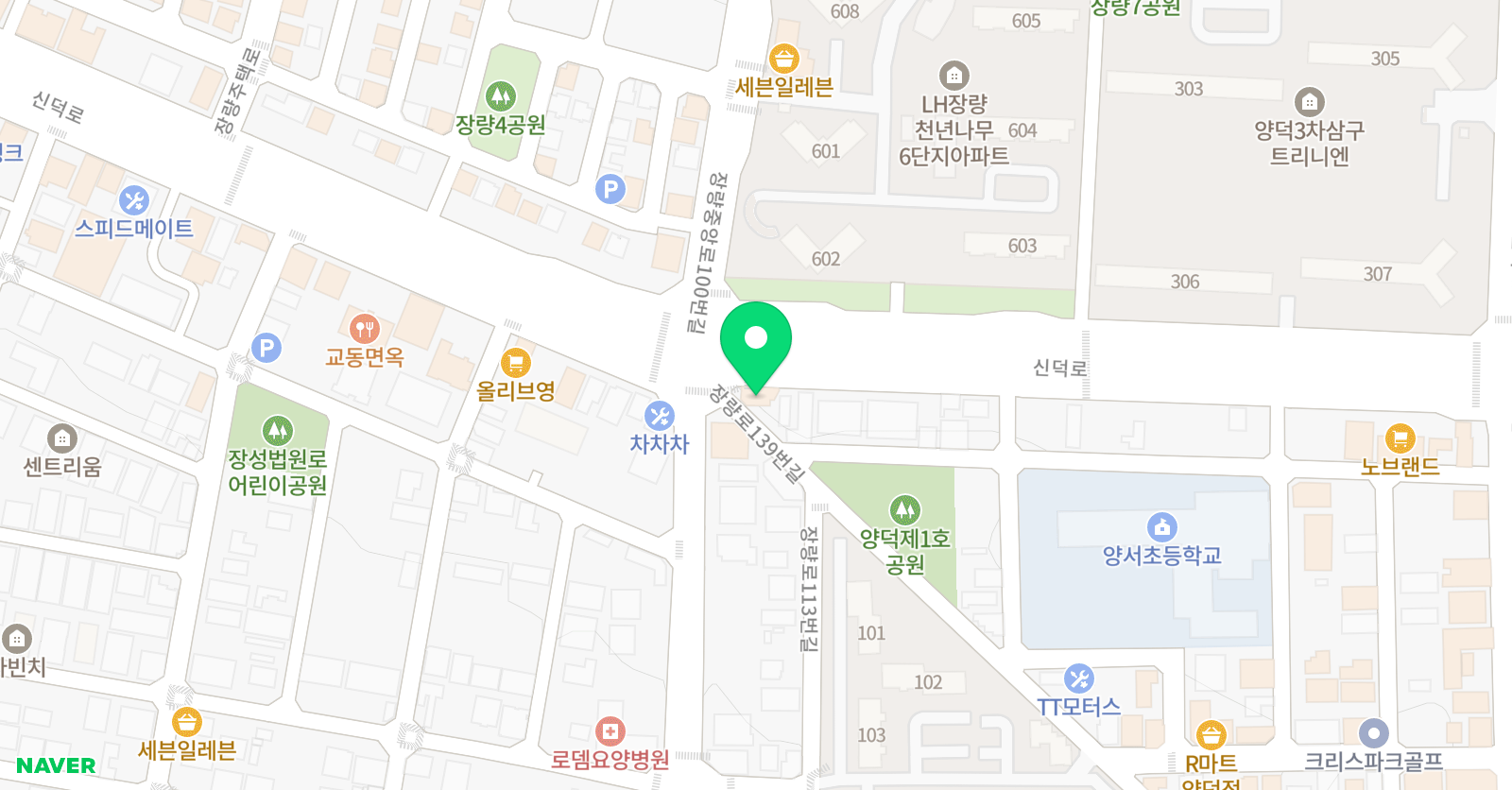 G댄스아카데미 양덕점 위치