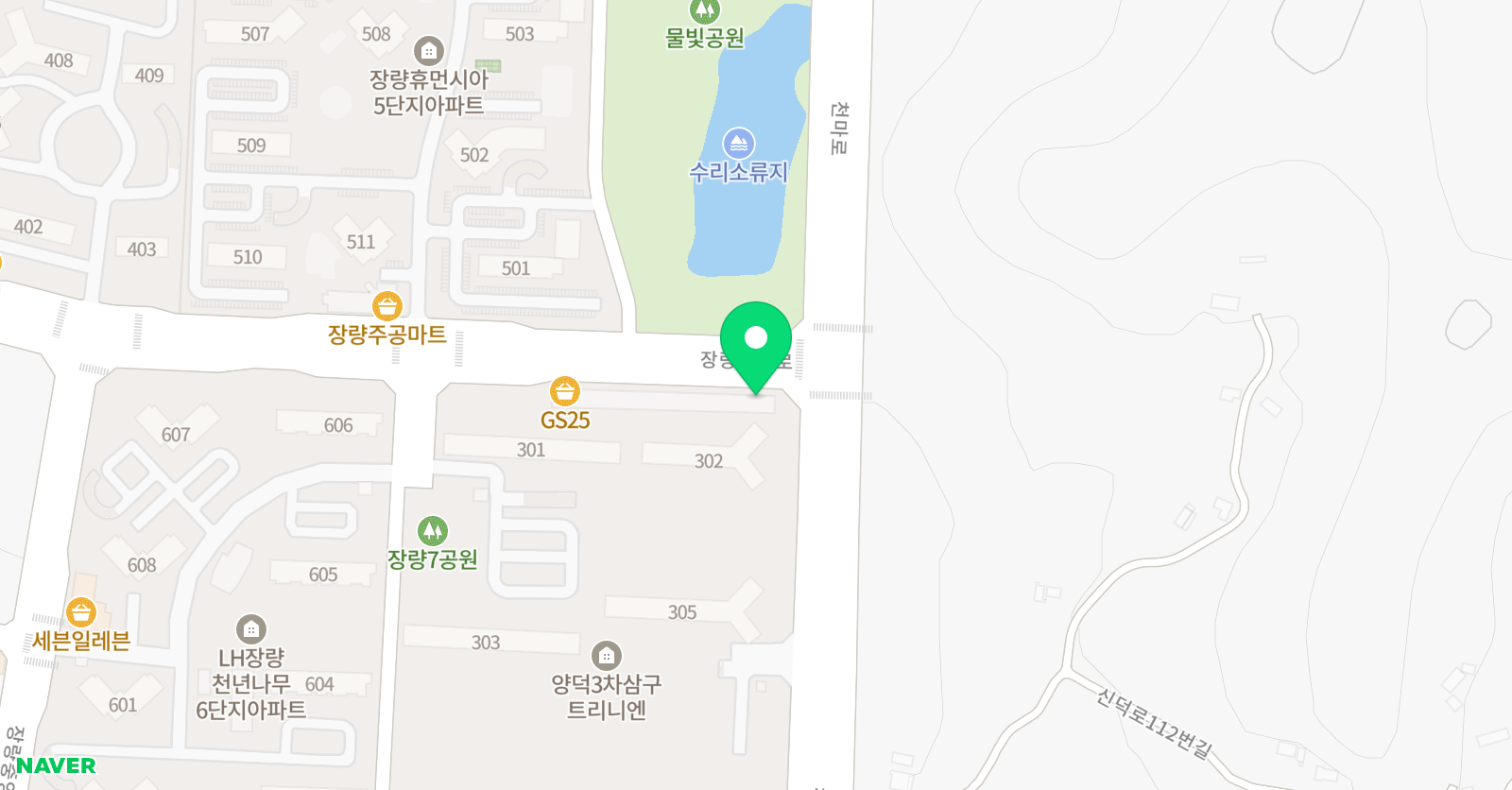 뮤엠 영어 삼구3차점 위치