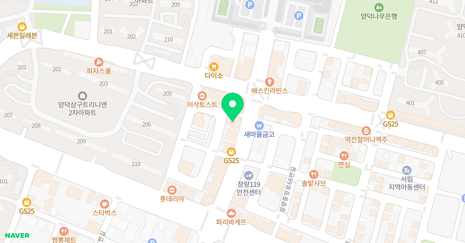 엘리프 어학원 포항센텀캠퍼스 위치