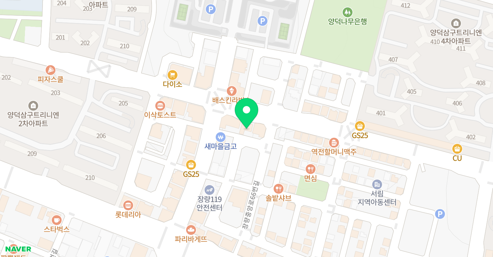 파고다차이랑 중국어 양덕캠퍼스 위치