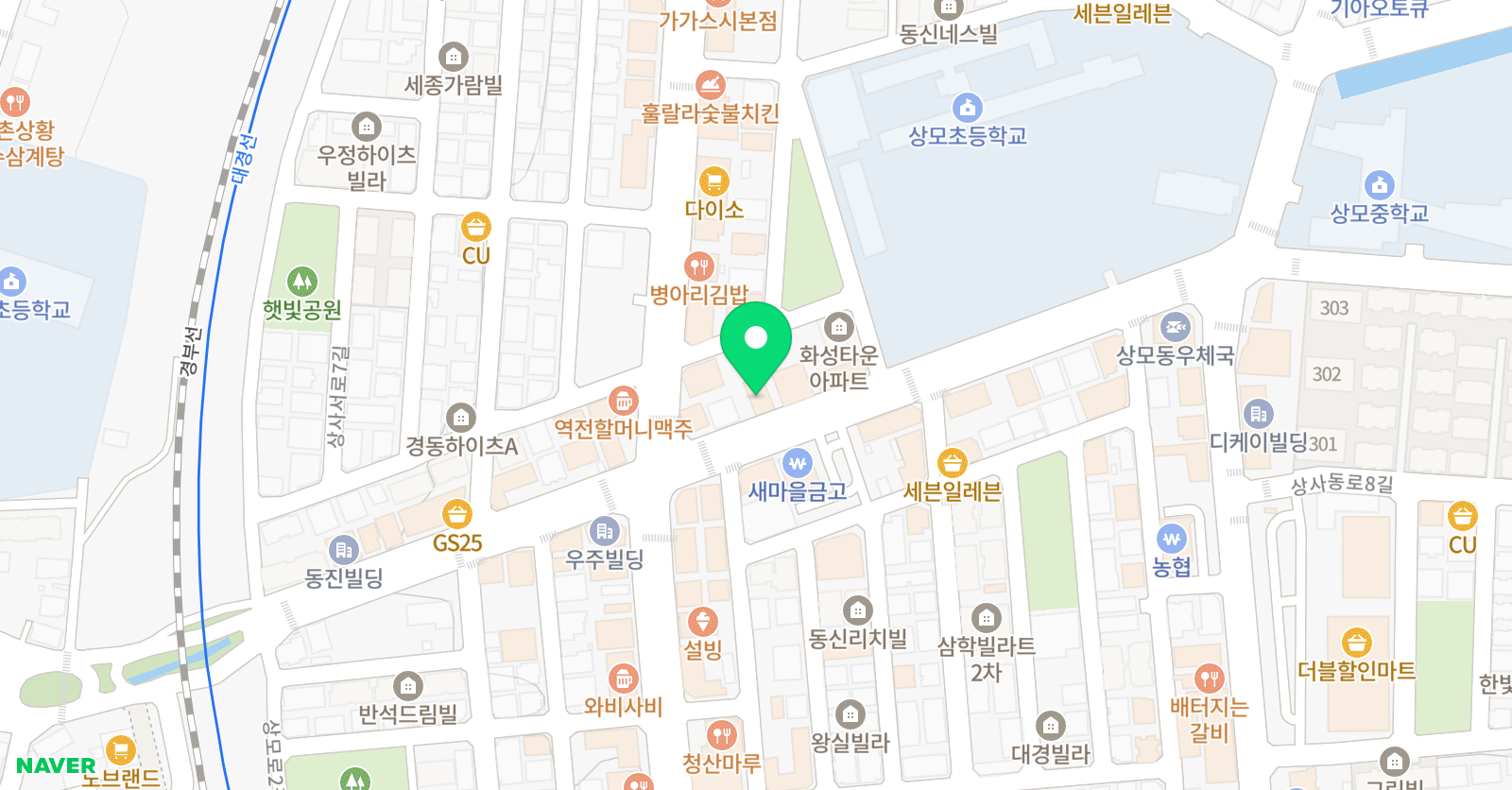거꾸로 수학교실 구미상모캠퍼스 위치