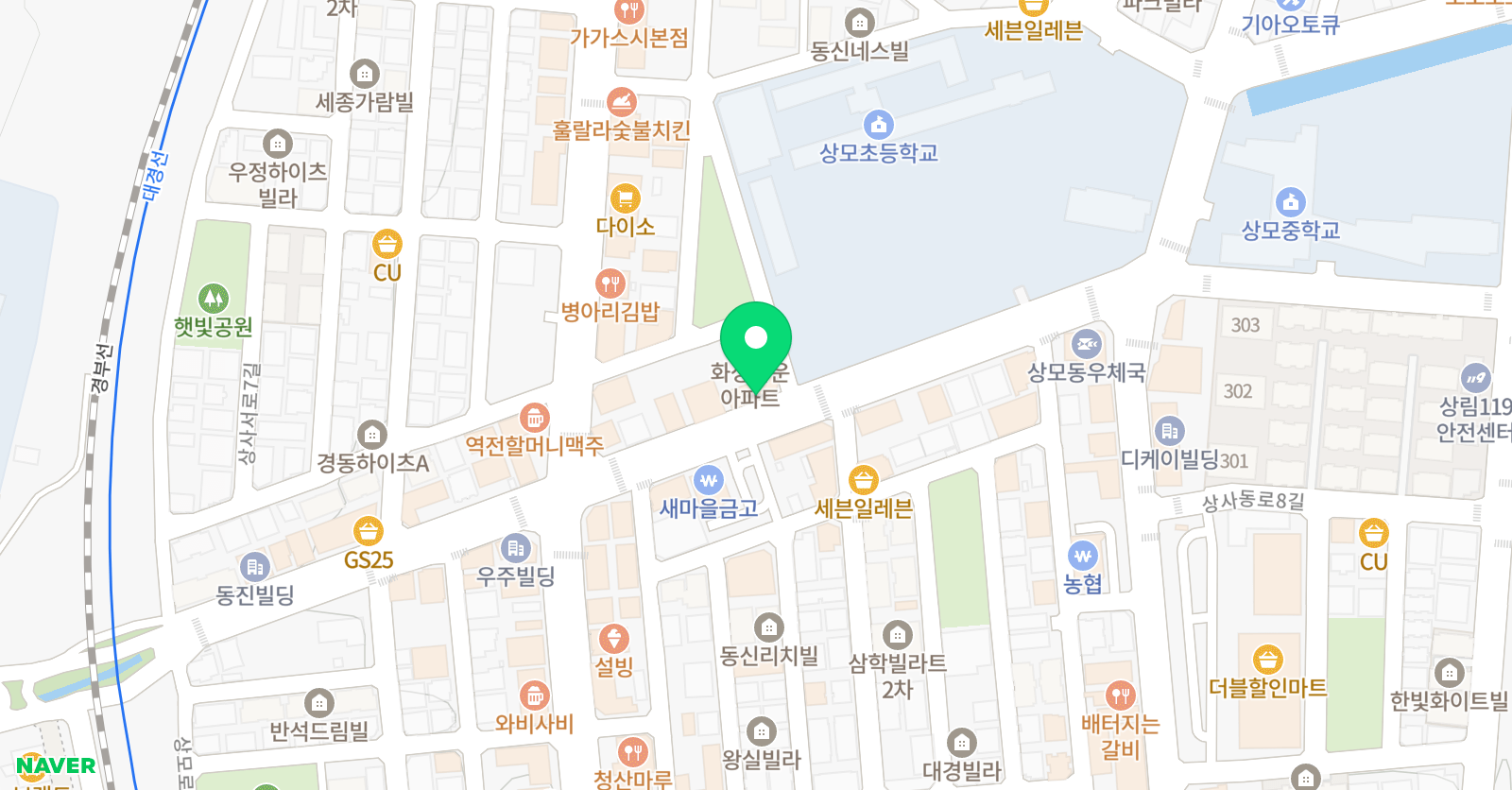 눈높이 러닝센터 상모학원 위치