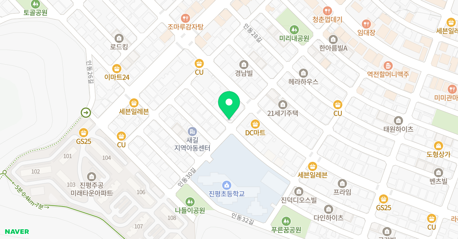 수 쎈학원 위치