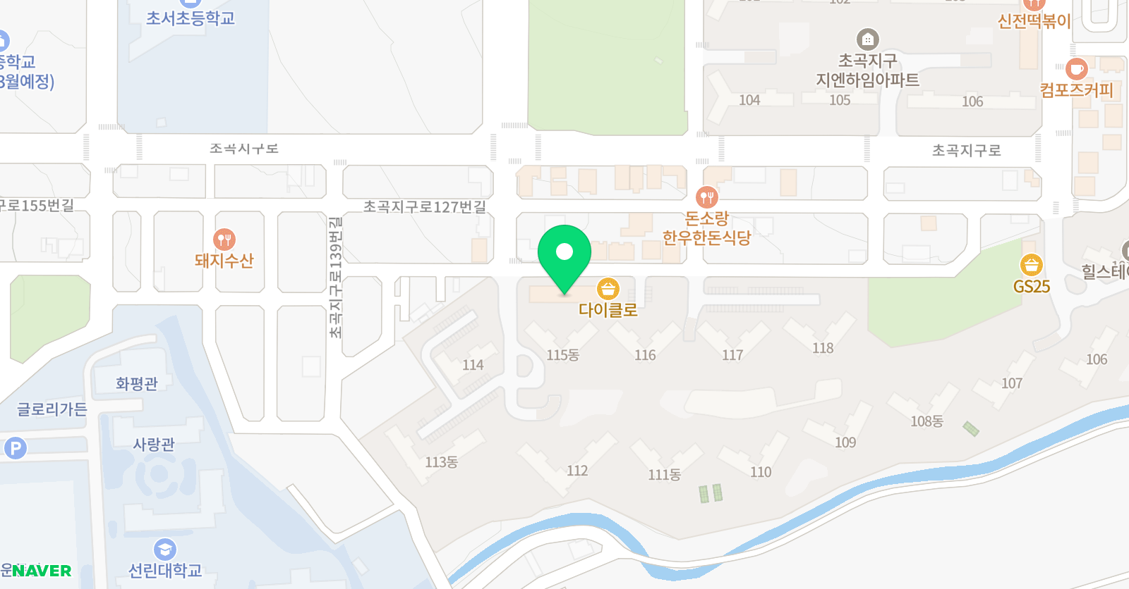 스마트해법 영어 해법수학 초곡힐스테이트 위치