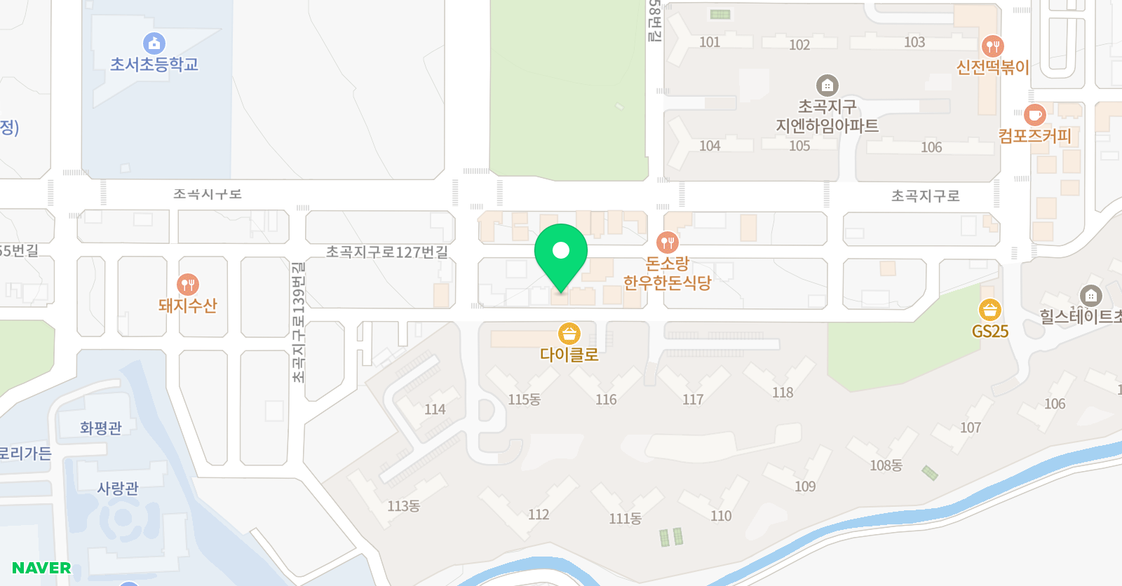 초곡경희대태권도장 위치