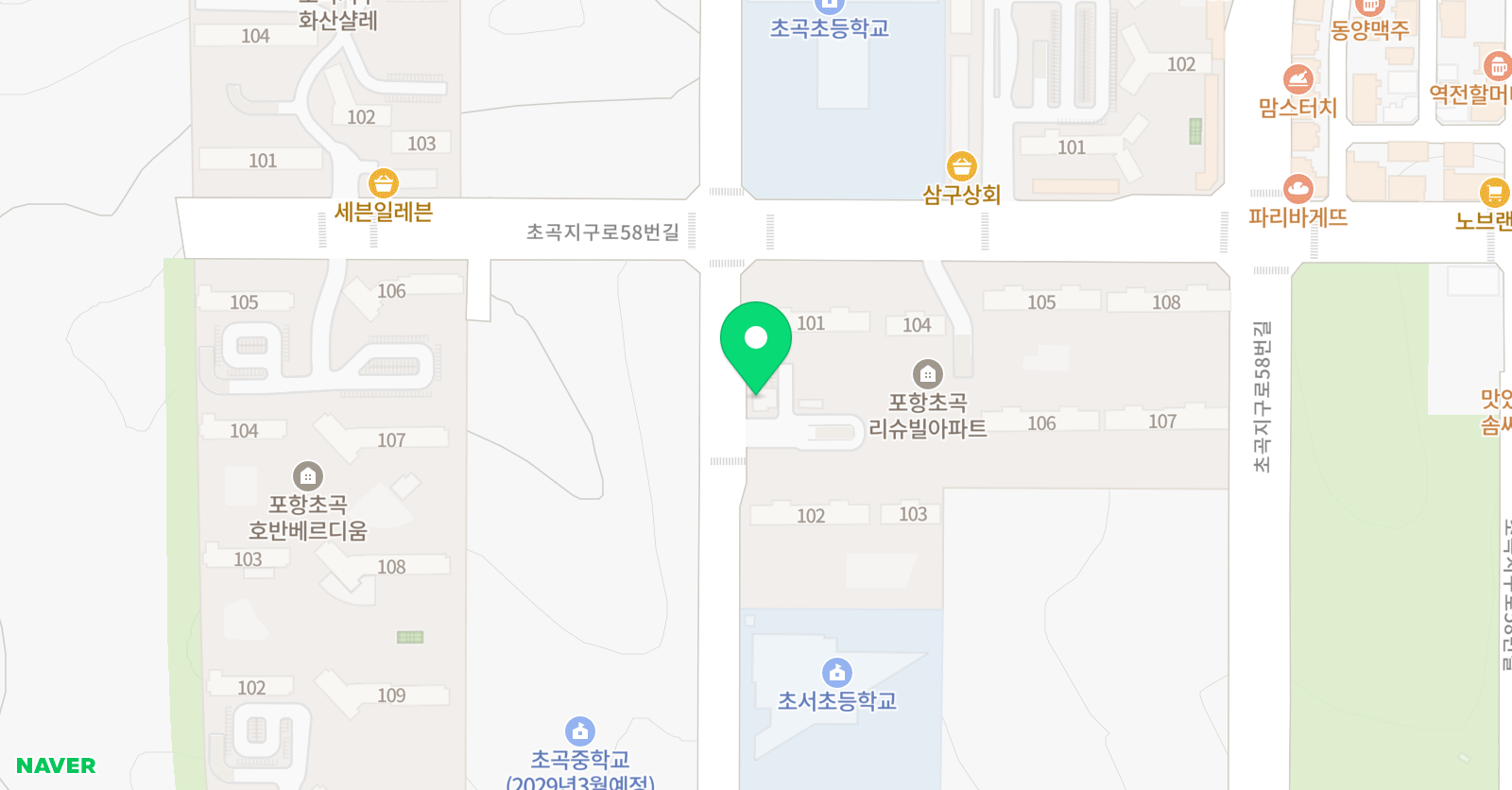 스마트해법 수학 초곡리슈빌점 위치